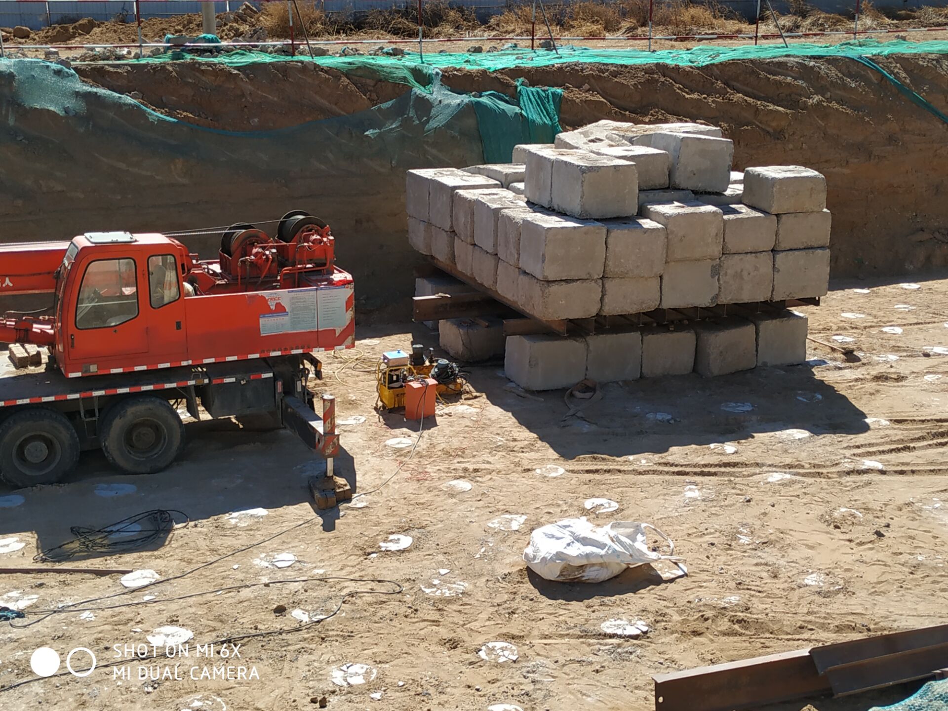 桩基检测静载试验使用现场工况