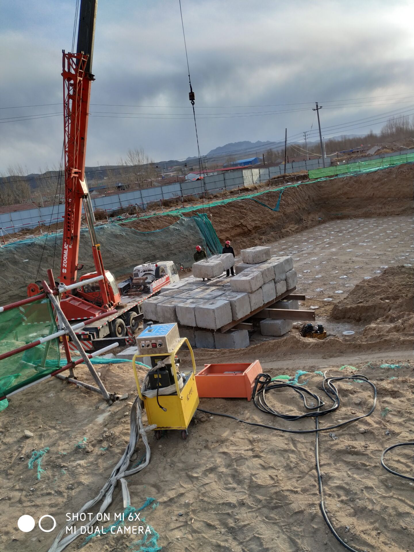 桩基检测静载试验使用现场工况