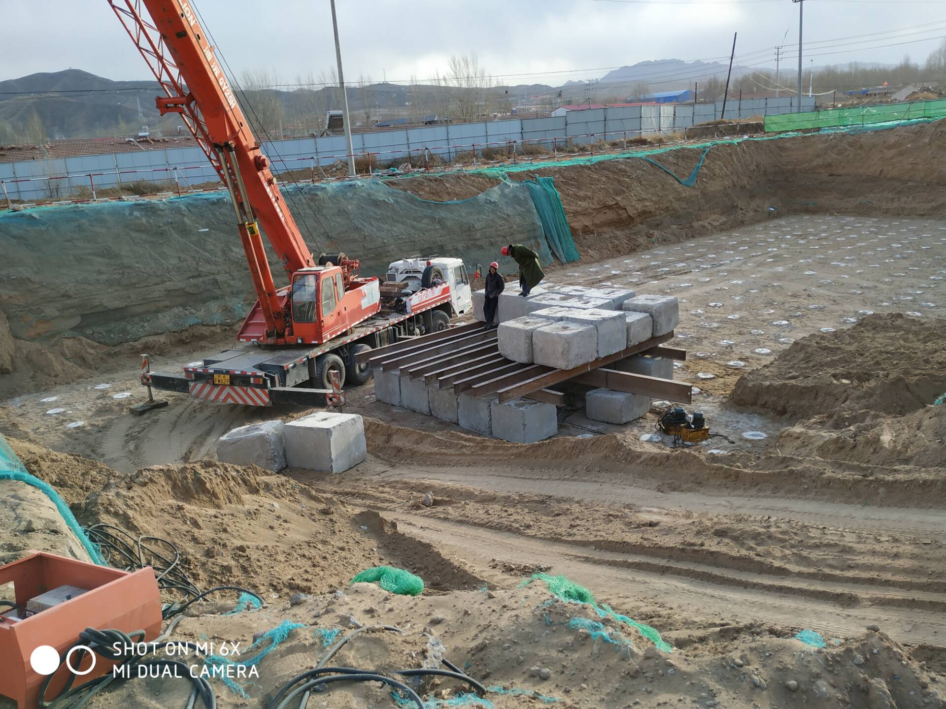 桩基检测静载试验使用现场工况