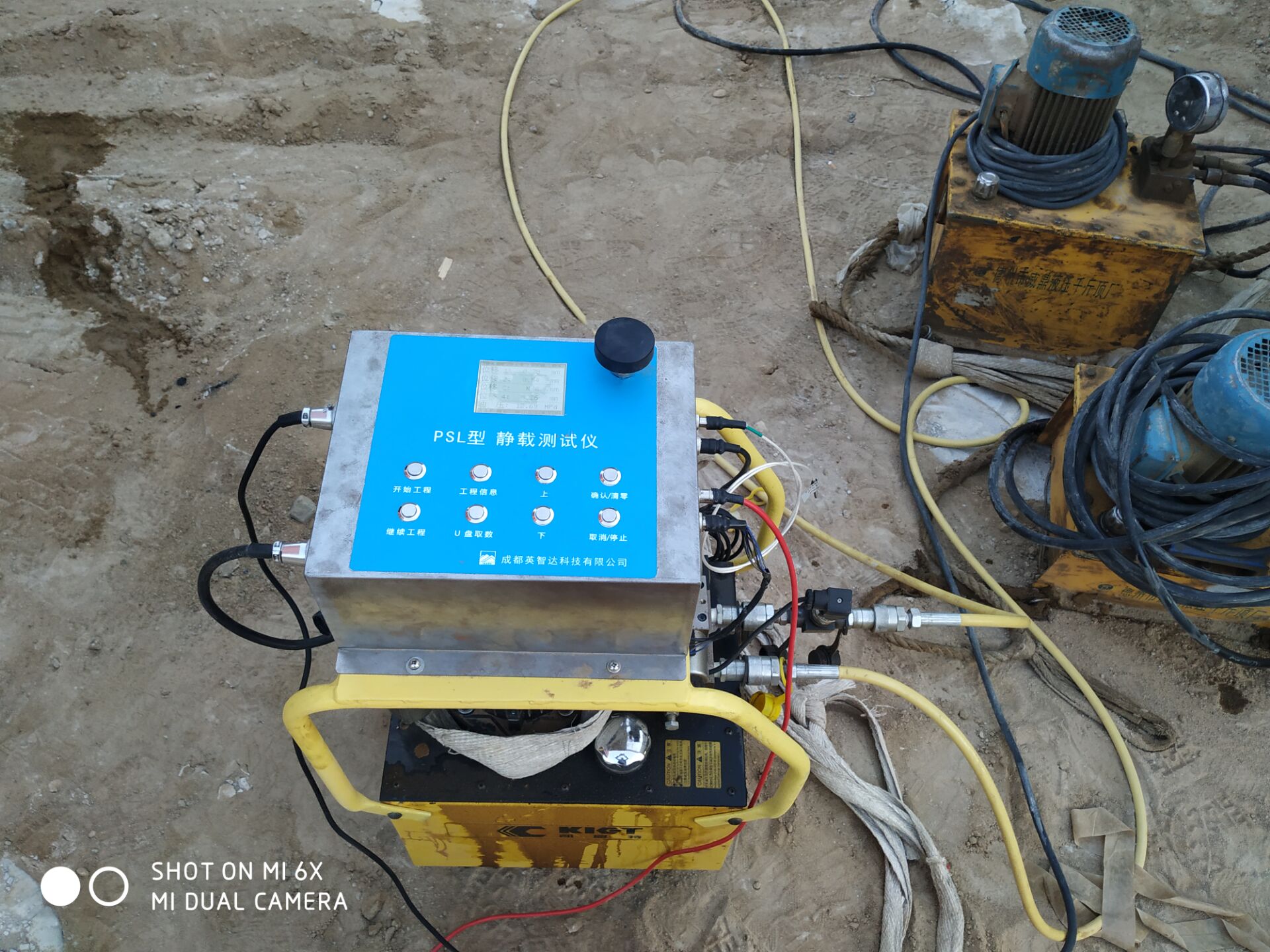 桩基检测静载试验使用现场工况